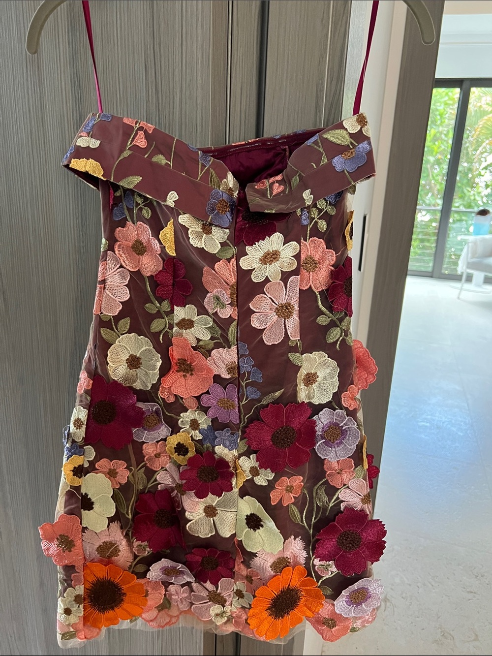 NWT REVOLVE Australia SHOWPO Pink Diamond Wren garden flowers 3D mini dress US 4 - Picture 10 of 11